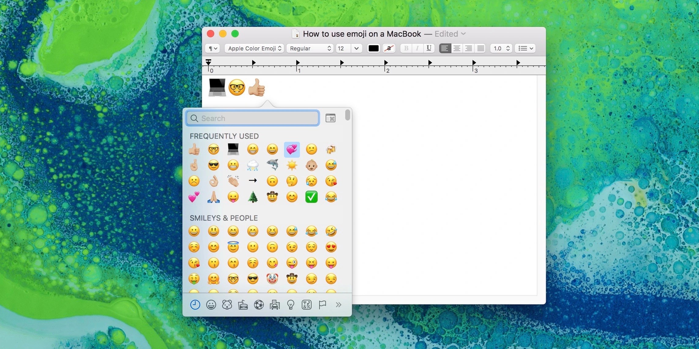 mac emoticon for email